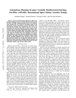 Autonomous Planning In-space Assembly Reinforcement-learning free-flYer (APIARY) International Space Station Astrobee Testing