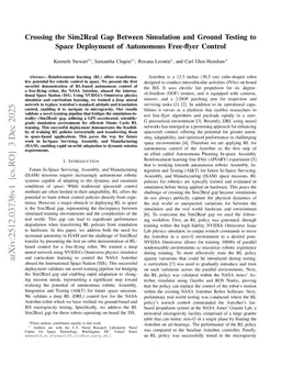 Crossing the Sim2Real Gap Between Simulation and Ground Testing to Space Deployment of Autonomous Free-flyer Control