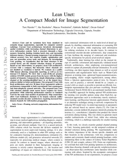 Lean Unet: A Compact Model for Image Segmentation