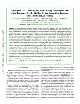 OmniDexVLG: Learning Dexterous Grasp Generation from Vision Language Model-Guided Grasp Semantics, Taxonomy and Functional Affordance
