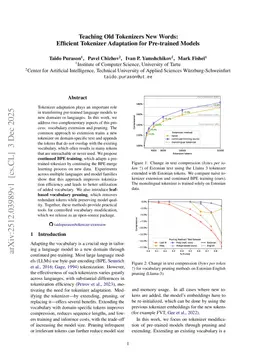 Teaching Old Tokenizers New Words: Efficient Tokenizer Adaptation for Pre-trained Models