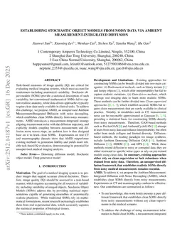 Establishing Stochastic Object Models from Noisy Data via Ambient Measurement-Integrated Diffusion