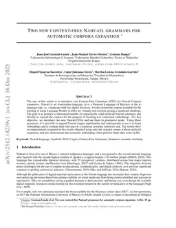 Two CFG Nahuatl for automatic corpora expansion