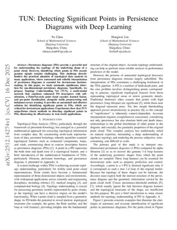 TUN: Detecting Significant Points in Persistence Diagrams with Deep Learning
