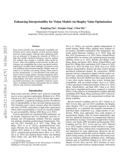 Enhancing Interpretability for Vision Models via Shapley Value Optimization