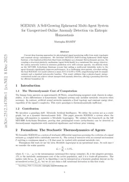SGEMAS: A Self-Growing Ephemeral Multi-Agent System for Unsupervised Online Anomaly Detection via Entropic Homeostasis