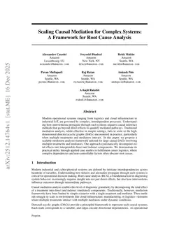 Scaling Causal Mediation for Complex Systems: A Framework for Root Cause Analysis