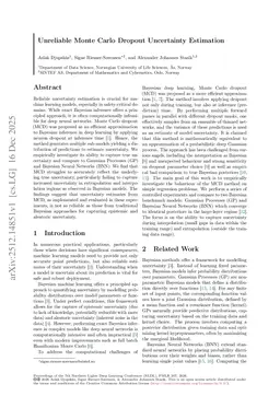 Unreliable Uncertainty Estimates with Monte Carlo Dropout