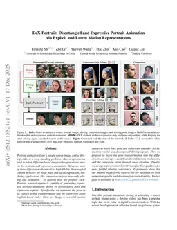 DeX-Portrait: Disentangled and Expressive Portrait Animation via Explicit and Latent Motion Representations