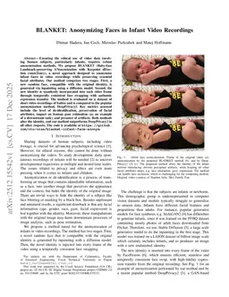 BLANKET: Anonymizing Faces in Infant Video Recordings