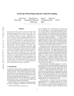 In Pursuit of Pixel Supervision for Visual Pre-training