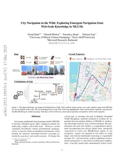 City Navigation in the Wild: Exploring Emergent Navigation from Web-Scale Knowledge in MLLMs