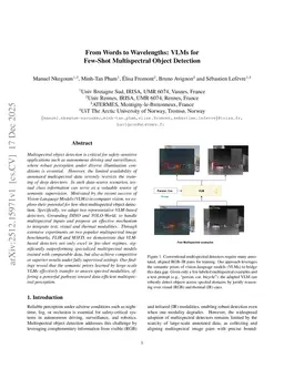 From Words to Wavelengths: VLMs for Few-Shot Multispectral Object Detection