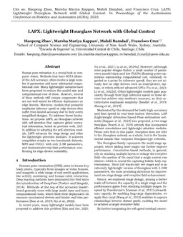 LAPX: Lightweight Hourglass Network with Global Context