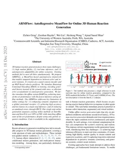 ARMFlow: AutoRegressive MeanFlow for Online 3D Human Reaction Generation