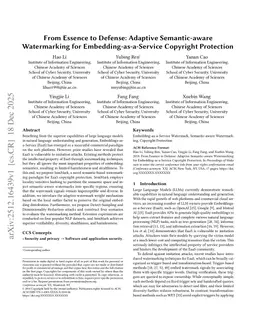 From Essence to Defense: Adaptive Semantic-aware Watermarking for Embedding-as-a-Service Copyright Protection