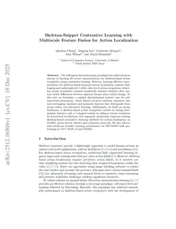 Skeleton-Snippet Contrastive Learning with Multiscale Feature Fusion for Action Localization