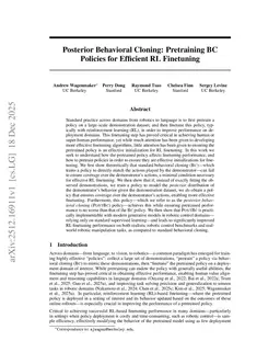 Posterior Behavioral Cloning: Pretraining BC Policies for Efficient RL Finetuning