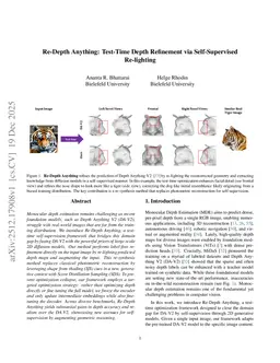 Re-Depth Anything: Test-Time Depth Refinement via Self-Supervised Re-lighting