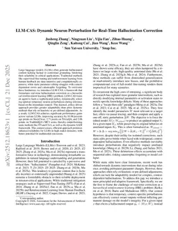 LLM-CAS: Dynamic Neuron Perturbation for Real-Time Hallucination Correction