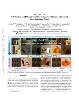 dMLLM-TTS: Self-Verified and Efficient Test-Time Scaling for Diffusion Multi-Modal Large Language Models