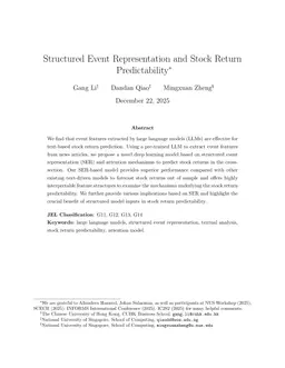 Structured Event Representation and Stock Return Predictability