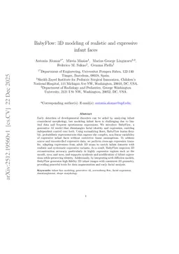 BabyFlow: 3D modeling of realistic and expressive infant faces