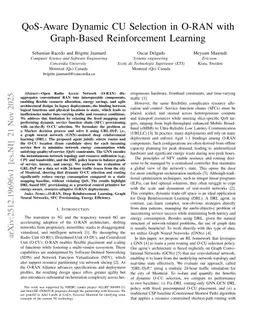 QoS-Aware Dynamic CU Selection in O-RAN with Graph-Based Reinforcement Learning