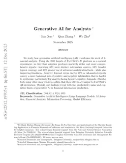 Generative AI for Analysts