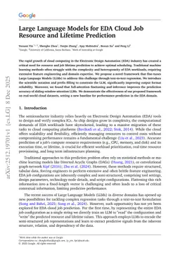 Large Language Models for EDA Cloud Job Resource and Lifetime Prediction