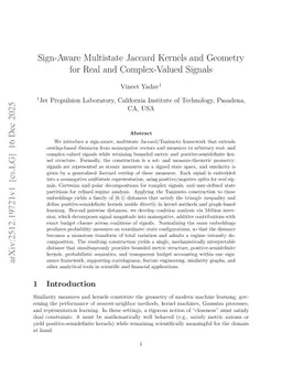 Sign-Aware Multistate Jaccard Kernels and Geometry for Real and Complex-Valued Signals