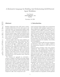 A Declarative Language for Building And Orchestrating LLM-Powered Agent Workflows