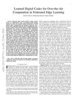 Learned Digital Codes for Over-the-Air Computation in Federated Edge Learning