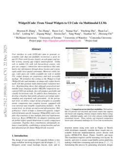 Widget2Code: From Visual Widgets to UI Code via Multimodal LLMs