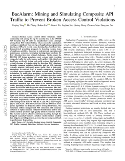 BacAlarm: Mining and Simulating Composite API Traffic to Prevent Broken Access Control Violations