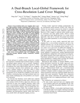 A Dual-Branch Local-Global Framework for Cross-Resolution Land Cover Mapping