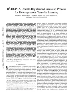 R^2-HGP: A Double-Regularized Gaussian Process for Heterogeneous Transfer Learning