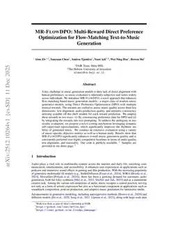 MR-FlowDPO: Multi-Reward Direct Preference Optimization for Flow-Matching Text-to-Music Generation