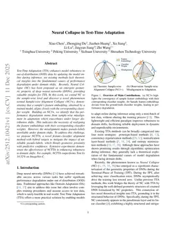 Neural Collapse in Test-Time Adaptation
