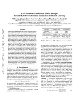 Is the Information Bottleneck Robust Enough? Towards Label-Noise Resistant Information Bottleneck Learning