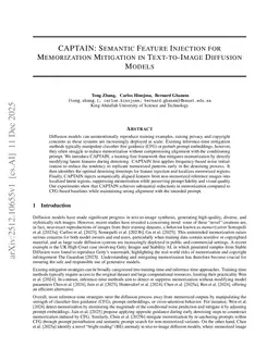 CAPTAIN: Semantic Feature Injection for Memorization Mitigation in Text-to-Image Diffusion Models