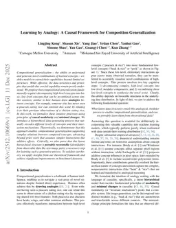 Learning by Analogy: A Causal Framework for Composition Generalization