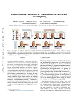 GaussianHeadTalk: Wobble-Free 3D Talking Heads with Audio Driven Gaussian Splatting