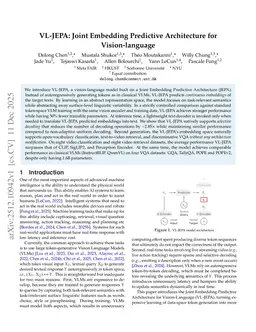 VL-JEPA: Joint Embedding Predictive Architecture for Vision-language