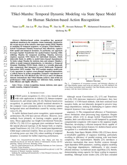 TSkel-Mamba: Temporal Dynamic Modeling via State Space Model for Human Skeleton-based Action Recognition