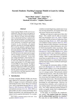 Socratic Students: Teaching Language Models to Learn by Asking Questions