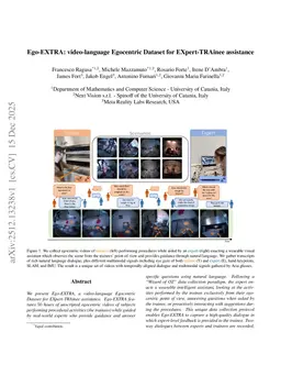 Ego-EXTRA: video-language Egocentric Dataset for EXpert-TRAinee assistance