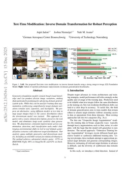 Test-Time Modification: Inverse Domain Transformation for Robust Perception