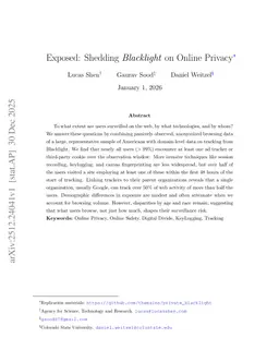 Exposed: Shedding Blacklight on Online Privacy