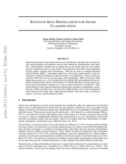 Bayesian Self-Distillation for Image Classification
